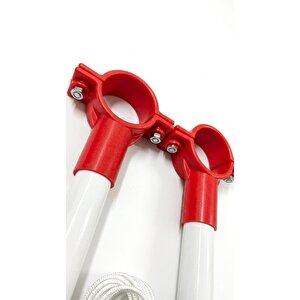 Balkon Küpeşte Çamaşır Kurutma Askısı 55 Cm - Statik Boyalı Çelik Boru + Çamaşır İpi Ve Mandal Hediyeli