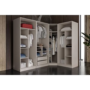 Soul 7 Kapılı 4 Reflekte Camlı Köşe Gardırop