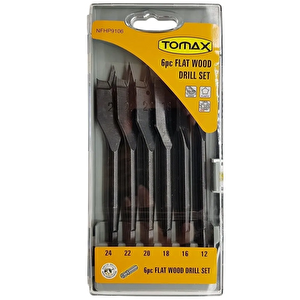 Evimdeyokyok Yaprak Ahşap Matkap Ucu Takımı 12-24 Mm - 6 Parçalı