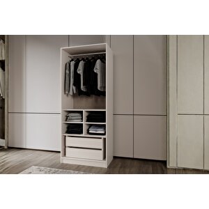 Bend Moon 6 Kapılı Reflekte Camlı Köşe Gardırop