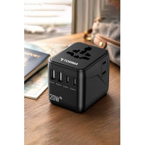 Mini Boy Evrensel Seyahat Adaptörü 20w Gan Iii Hızlı Şarjlı Akıllı Dünya Prizi 1005fcr