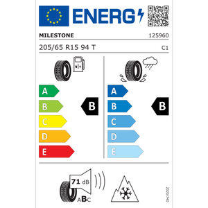 205/65r15 94t Milestone Carmile Winter 2025 Kişlik Lasti̇k