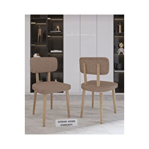 70 X 110 Sabit Traverten Mutfak Masa Takımı 4 Sandalyeli Kahveregi