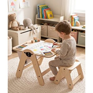Bear Ahşap Aktivite Masası