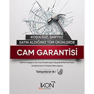 Bronz Buzlu  1 Sabit 1 Sürgü Duşakabin 04 H190 145 cm
