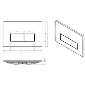 Serel Smooth Gömme Rezervuar 2'li Set (t020111+p580180)