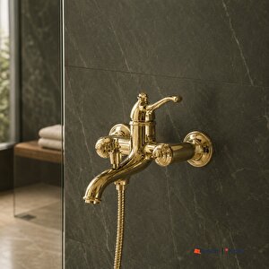 Kale Artdeco Altın Banyo Bataryası