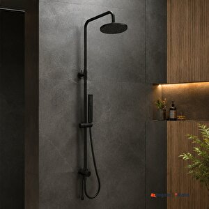 Rain Mare Mat Siyah Duş Barı