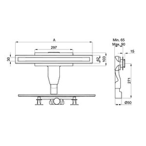 Banyo Kale Premium 60 Cm Linear Inox S15 Duş Kanalı