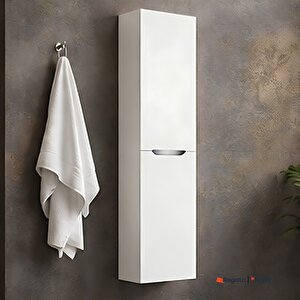 Casilla 40 Cm Sepetli Mat Gri Boy Dolabı (sağ)