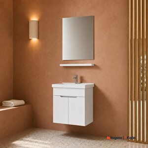 Stora 65 Cm Parlak Beyaz Banyo Dolabı Takımı 610100200906