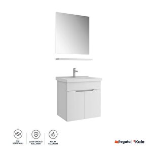 Stora 65 Cm Parlak Beyaz Banyo Dolabı Takımı 610100200906
