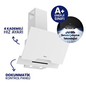 Beyaz 2'li Döküm Izgara Silentart  Ankastre Set  Sc406-wfa+d064-sa 65 Cm Ocak