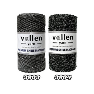 Simli Makrome İpi 100g 150m Premium Shine,polyester Çanta İpi,supla Ve Bileklik İpi Lacivert