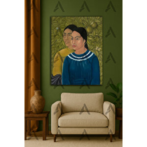 Frida Kahlo İki Kadın (1928) Kanvas Tablo 60x90 cm