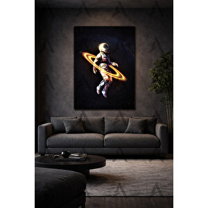 Uzay Boşluğundaki Astronot Kanvas Tablo 70x100 cm