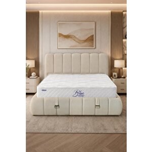 Bubble 200x200 Cm Çift Kişilik Yatak Baza Başlık Seti - Paket Yaylı Orta Sert 200x200 cm