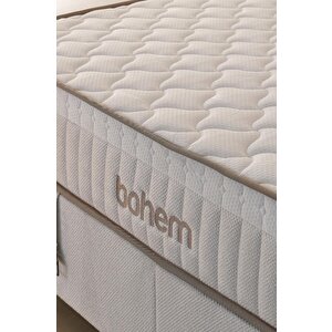 Bohem Pocket Klapa 150x200 Cm Çift Kişilik Yatak Baza Başlık Seti - Pocket Orta Sert 150x200 cm