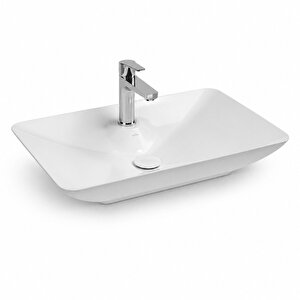 Sistema Y Tezgah Üstü  Çanak Lavabo 65 Cm, Batarya Delikli Beyaz | 10sy50065