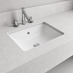 Dura Bagno Tezgah Altı Kare Gömme Lavabo 50x38 Cm, Beyaz | 5930