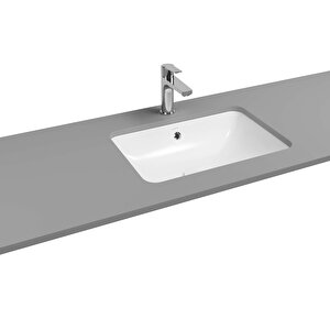Soluzione Tezgah Altı Kare Gömme Lavabo 56 Cm Beyaz | 10sz77056
