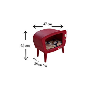 El Yapımı Vintage Ahşap Kedi Evi – Purple Red Tv Tasarımı