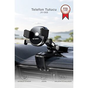 Telefon Tutucu Araç Içi Döner Vakumlu Sarsıntı Önleyici Telefon Tutacağı Jx068 Siyah