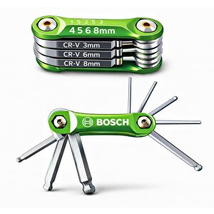 Black&decker 3.6 V Lityum Batarya Şarjlı Tornavida Seti  + Bosch 8 Li Katlanır Allen Seti
