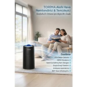 Akıllı Hava Temizleyici Filtresi Torima Tap-500 Pro Gri Filtre