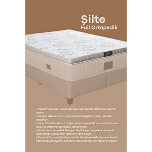 Full Ortopedik Bambu Sünger Yatak Pedi Yatak Şiltesi Yer Yatağı (100x200) 100x200 cm