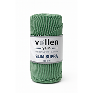 Slim Supra 200 Gr Mumlu Polyester İp,çanta İpi,runner İpi,bileklik İpi,pase İpi,supla İpi Orman Yeşili