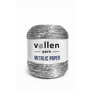 Premium Metalik Kagıt Ip,parlak Çanta Ipi,250 Gr- 320 M , Simli Metalik Ip,metalik Abiye Ip Gümüş
