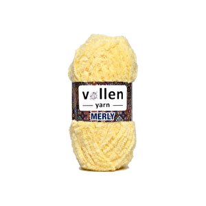 Merly Peluş El Örgü İpi 100gr,ana Kuzusu Kadife İp,yumuşak İp,bebek Battaniye İpi,tığ İşi Sarı