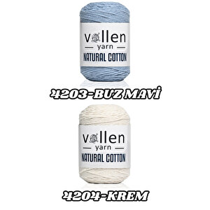 100gr/200mt Premıum Doğal Koton Amıgurumi Ve Punch Ipi,tığ Işi El Örgü Ipi Krem