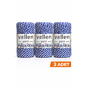 3 Adet,premium 150 Metre 200 G Marteniçka İpi,hediye Paketleme Süs İpi 64081