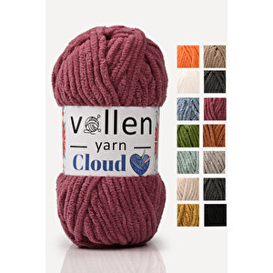 Vollenyarn Cloud,kadife Battaniye İpi,el Örgü İpi,tığ İşi Hırka İpi,amıgurumi Oyuncak İpi Gül Kurusu
