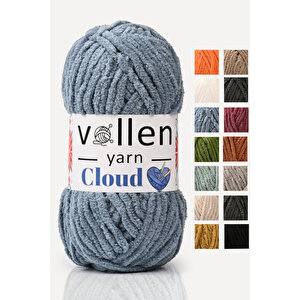 Vollenyarn Cloud,kadife Battaniye İpi,el Örgü İpi,tığ İşi Hırka İpi,amıgurumi Oyuncak İpi Gök Mavi
