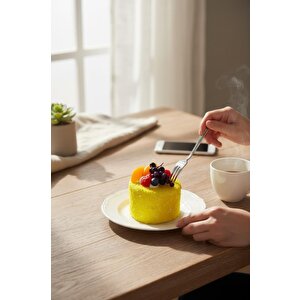 Yapay Limon Pasta Yumuşak Dokulu Yuvarlak Şeklinde Mini Pasta
