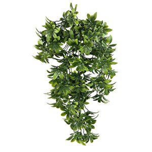 Yapay Çiçek Dev Sarkan Defne Buketi Yeşi̇l Dekoratif Sarkan Çiçek Güneşe Dayanıklı Uv Katkılı 60*35