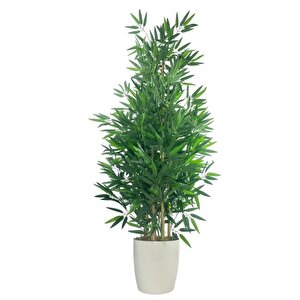 Yapay Bambu Ağacı 5 Sopalı 150cm Yoğun Yapraklı