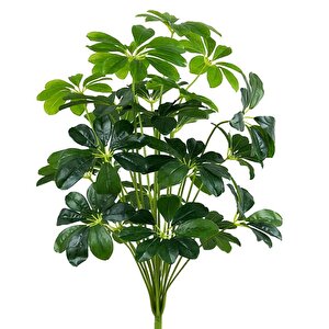 Yapay Çiçek Demet Şeflera Bitkisi 18dal 75cm Salon Çiçeği Yapay Bitki Pachira Macrocarpa