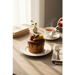 Yapay Çikolatalı Pasta Yumuşak Dokulu Yuvarlak Şeklinde Mini Pasta