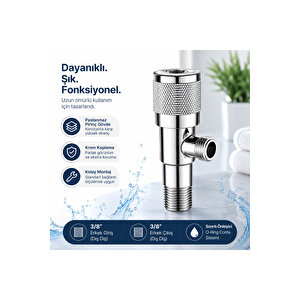 Taharet Musluğu Ara Musluk Krom Kaplama Pirinç Gövde Hijyenik Banyo Musluğu