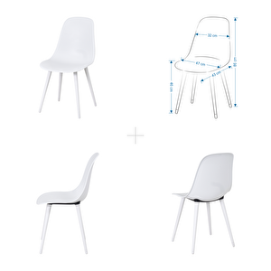 Tilia Plastik Bahçe Balkon Bistro Seti Katlanır Masa 60*60 Cm (1+2 Set)