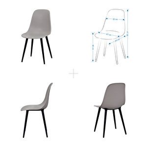 Tilia Plastik Bahçe Balkon Bistro Seti Katlanır Masa 60*60 Cm (1+2 Set)