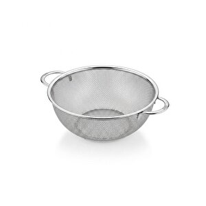 Çelik Süzgeç Kulplu Paslanmaz Makarna - Sebze Süzgeci 19 Cm