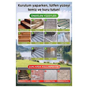 Merdiven Kaydırmaz Bant Sarı Siyah 25mm 1 Adet Mas Güvenlik Uyarı Bandı 15 Metre 2.5 Cm Yapışkanlı Basamak Mermer Beton