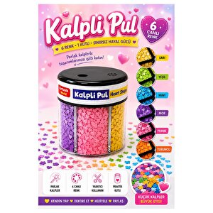 Kalpli Pul Standlı 6 Renk 60gr 1 Paket Bubu Parlak Pul Okul Sınıf Etkinlik Resim Dekarasyon Hobi Süsleme Sanat