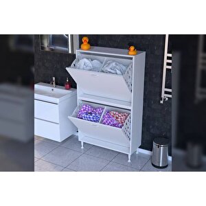 İlki̇m Alt Ve Üst Modül Sepetli̇ Banyo Dolabi, 80 Cm