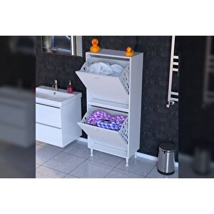 İlki̇m Alt Ve Üst Modül Sepetli̇ Banyo Dolabi, 55 Cm